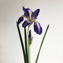 【造花】アスカ/アイリス×2 パープル/A-36023-7【01】 造花(アーティフィシャルフラワー) 造花 花材「あ行」 アヤメ・アイリス
