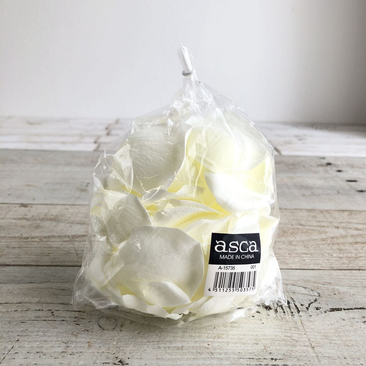 【造花】アスカ/ローズペタル(1袋約100枚入) ホワイト/A-15735-1【01】 造花（アーティフィシャルフラワー） 造花 花材「は行」 バラ