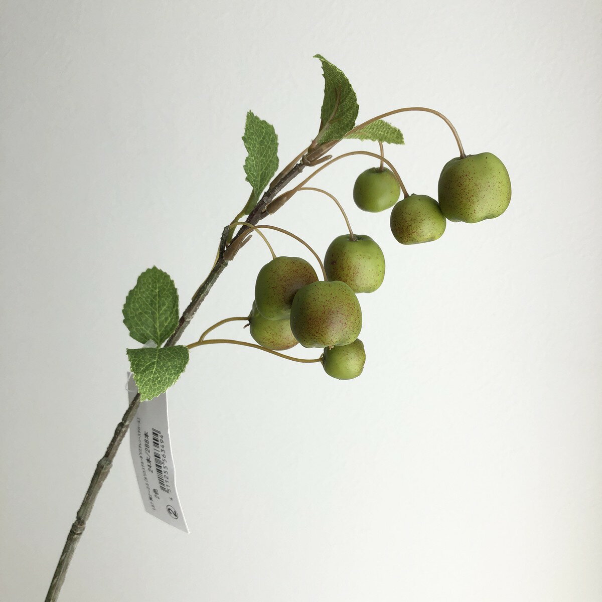 【造花】アスカ/ヒメリンゴ グリーン/A-48013-51A【01】 造花（アーティフィシャルフラワー） 造花実物、フェイクフルーツ アップル