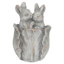 村田屋産業/ペアラビットフラワー/1789【07】 ガーデニング・園芸用品 ガーデニング雑貨・オーナメント 置物・オーナメント