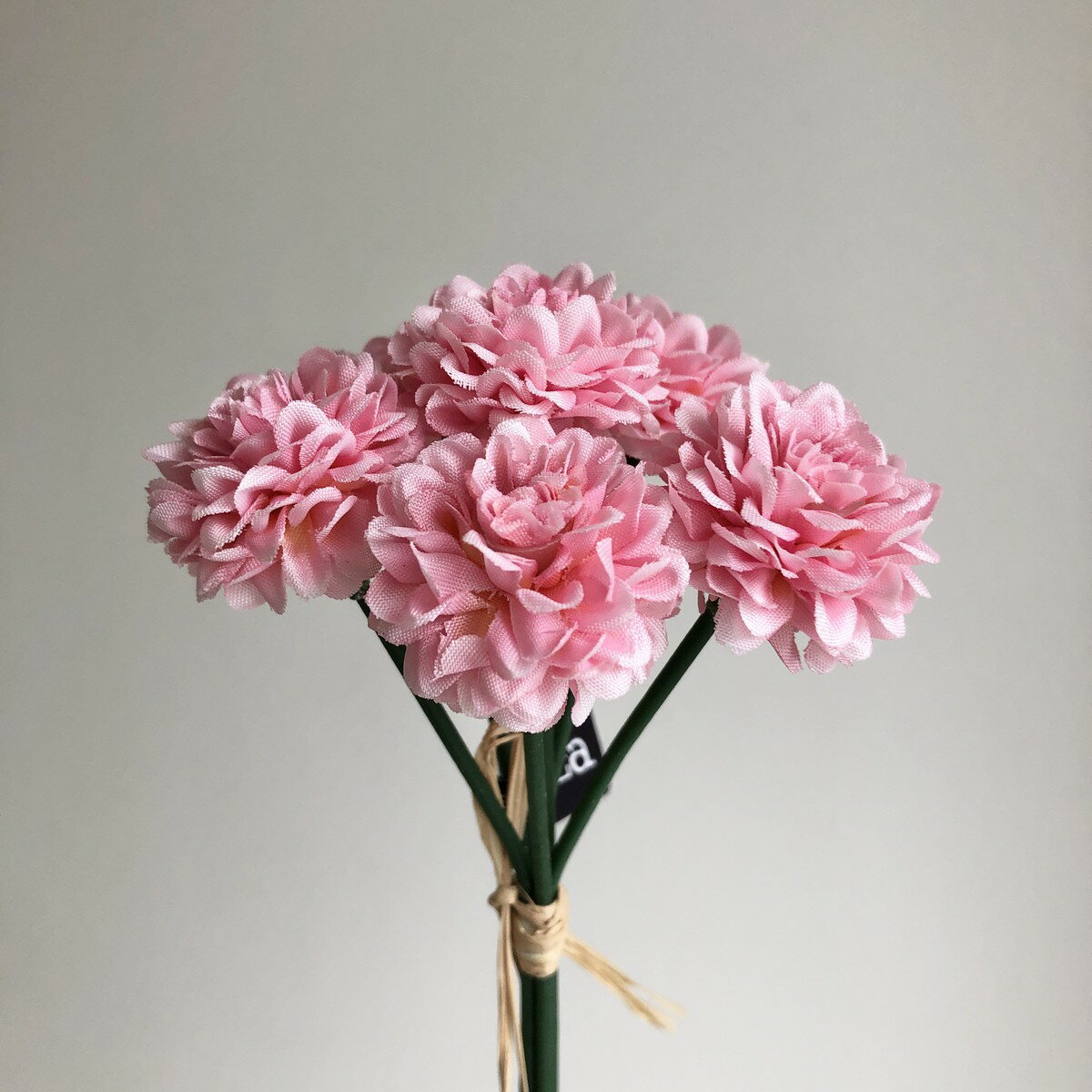 【造花】アスカ/ミニポンポンマムバンチ(1束6本) ピンク/A-34124-3【01】 造花（アーティフィシャルフラワー） 造花 花材「か行」 キク（菊）・ピンポンマム