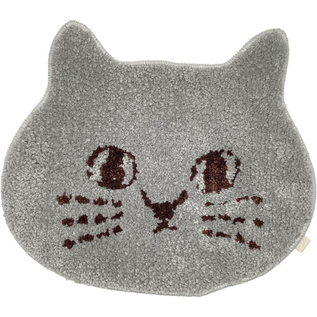 drawerplus/にゃふにゃふ ネコ ダイカットチェアパッド GY/74109【07】 店舗ディスプレイ・店内装飾 店舗インテリア・雑貨 マット・ラグ