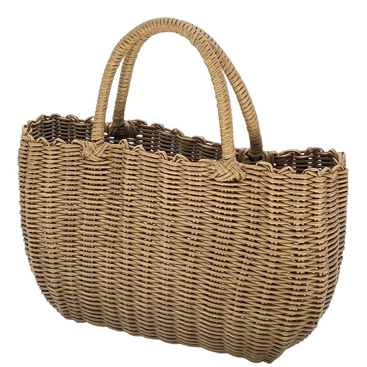 drawerplus/KagoBag かごバッグ ジョルジア PPかごバッグ BR/74162【07】 花器、リース 花かご・フラワ..