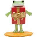 drawerplus/Copeau コポー クリスマス プレゼント姿のカエル/73704【07】 店舗ディスプレイ・店内装飾 クリスマスディスプレイ 置物・オブ...