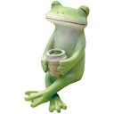 drawerplus/Copeau コポー お茶で一服するカエル/74086【07】 店舗ディスプレイ・店内装飾 置物・オブジェ ミニチュアオブジェ(3)