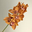 【造花】アスカ/シンビジューム×8 #030D ダークオレンジ/A-34682-30D【01】 造花(アーティフィシャルフラワー) 造花 花材「さ行」 シンビジューム