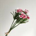 【造花】アスカ/ナデシコバンチ(1束5本) #005C ローズクリーム/A-34666-5C【01】 造花(アーティフィシャルフラワー) 造花 花材「な行」 ナデシコ