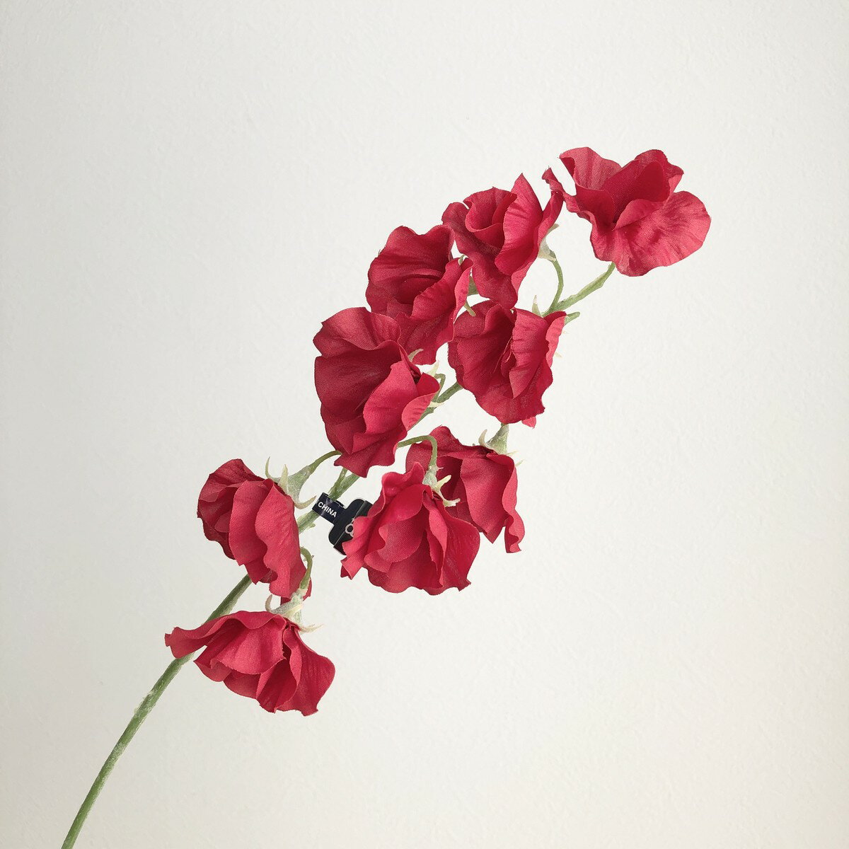 【造花】アスカ/スイトピー×9 レッド/A-35029-2【01】 造花（アーティフィシャルフラワー） 造花 花材「さ行」 スイトピー