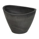 LEAD STYLE/オーバルポット15 ブラック/SLGPL0915 BK【01】 花器、リース 花器・花瓶 プラスチック・アクリル花器