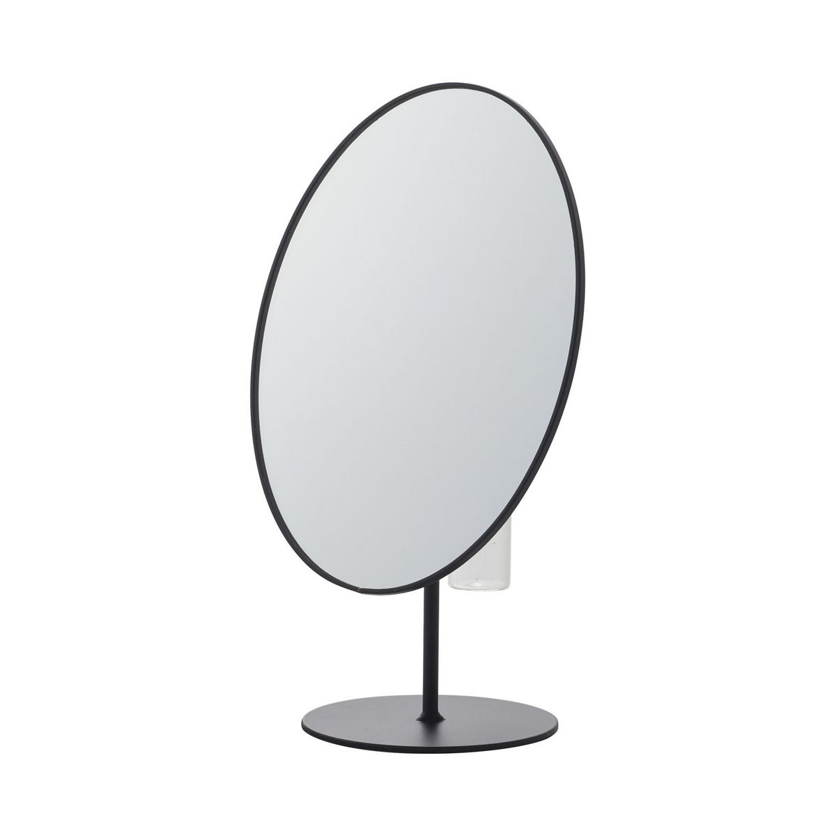 クレイ/mirror vase14．5L10W25H BLACK/510-505-802【01】 花器、リース 花器・花瓶 ミラー、鏡