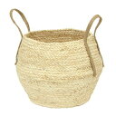 大橋新治商店/メイズ・シーグラスバスケット K10/14-030【01】 花器、リース 花かご・フラワーバスケット ウォーターヒヤシンス・メイズバスケット