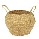 大橋新治商店/メイズ・シーグラスバスケット K10/19-030【01】 花器、リース 花かご・フラワーバスケット ウォーターヒヤシンス・メイズバスケット