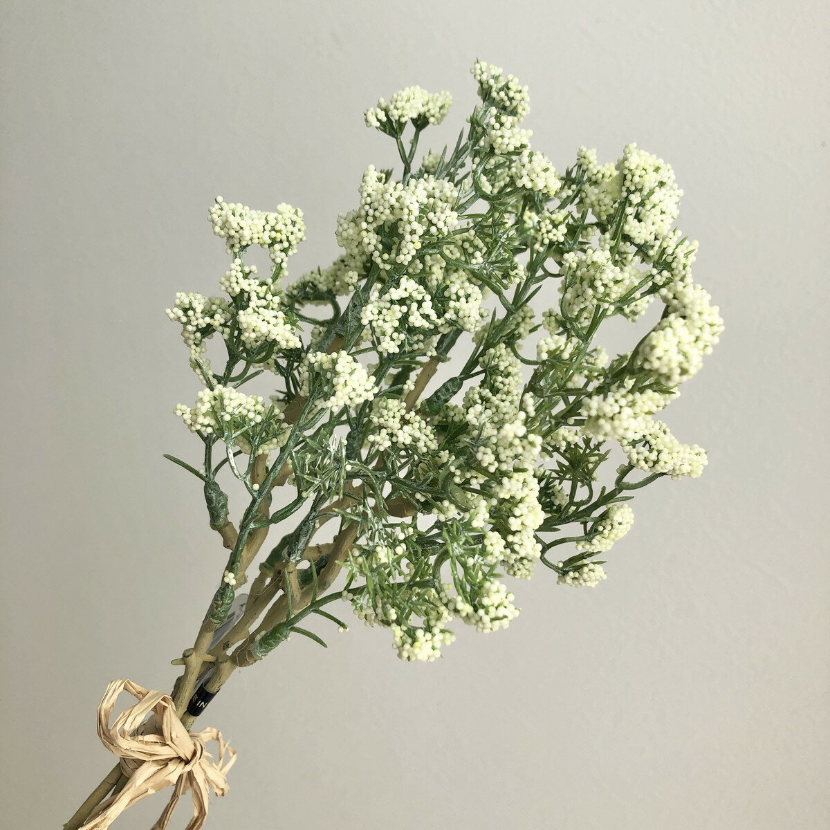 【造花】アスカ/ベビーブレスバンチ(1束3本) ホワイトグリーン/A-34069-52【01】 造花（アーティフィシャルフラワー） 造花 花材「か行」 かすみ草