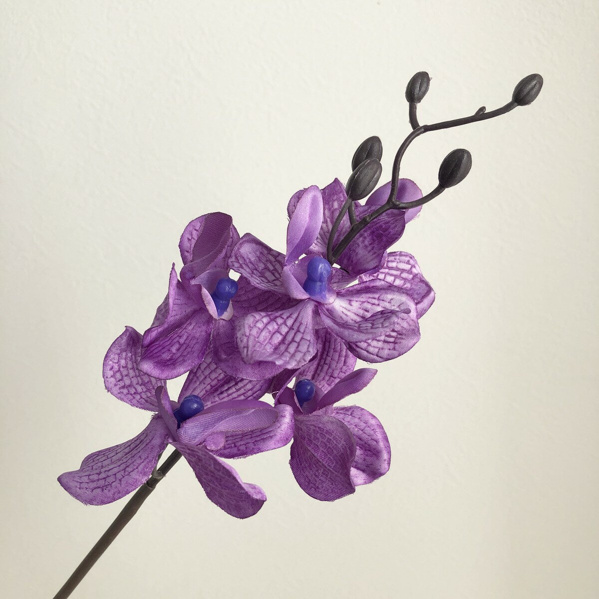 【造花】アスカ/オーキッドピック×5 つぼみ×5 ブル-パ-プル/A-32866-009P【01】 造花（アーティフィシャルフラワー） 造花 花材「ら行」 ラン（蘭）・オーキッド