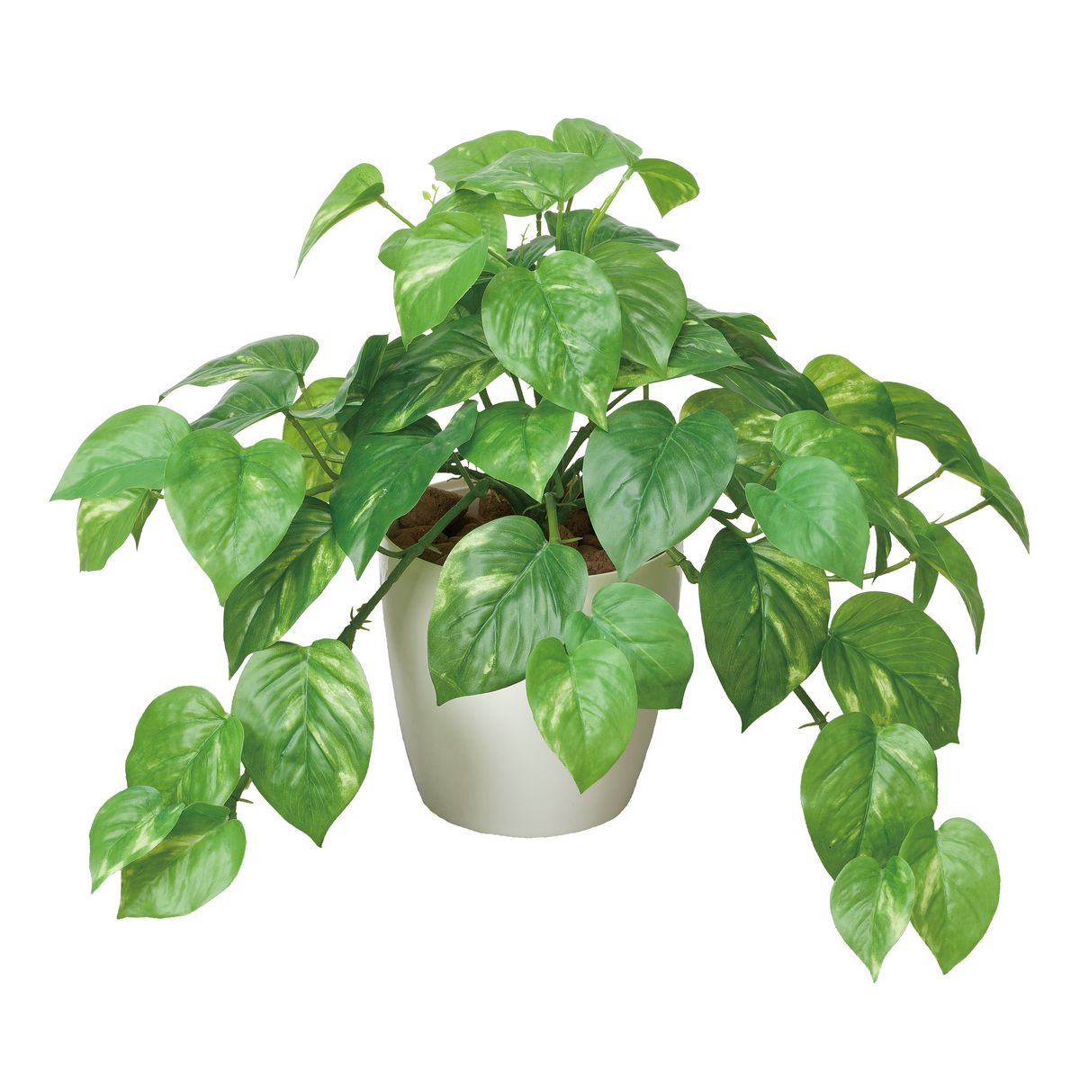 【直送】 【人工観葉植物】光の楽園/光触媒 フレッシュポトスM/384K55 ※返品・代引・キャンセル不可【1..