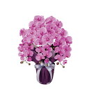 【直送】 【造花】光の楽園/光触媒 エレガント胡蝶蘭5本立L/453A80 ※返品・代引・キャンセル不可【10】 造花(アーティフィシャルフラワー) 造花ギフト...