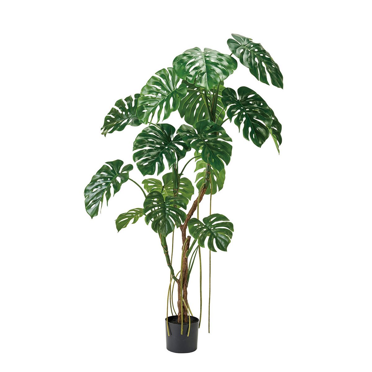 【直送】【人工観葉植物】MAGIQ東京堂/モンステラポット(光触媒)/ZV001551 ※返品代引キャンセル不可【1..