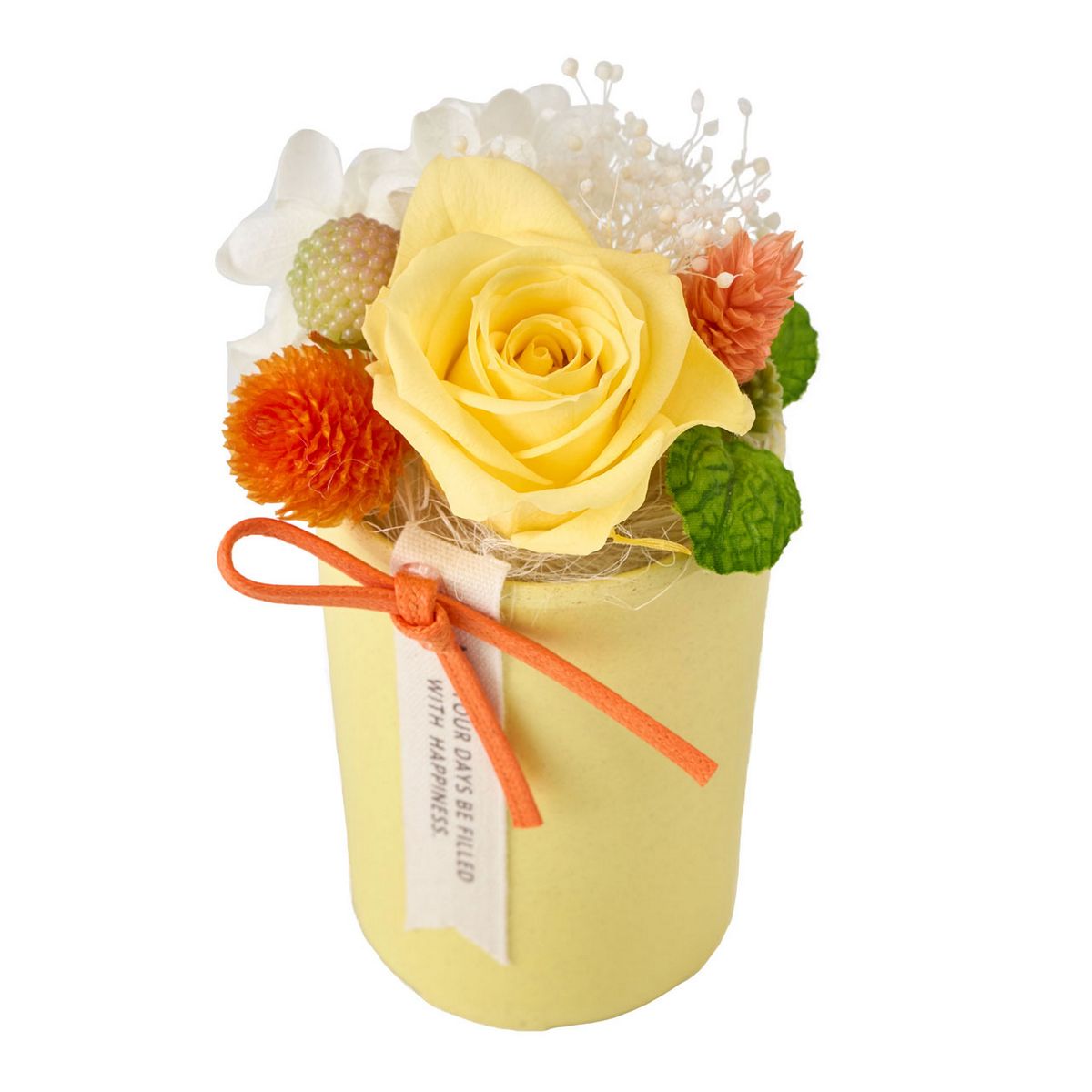 【プリザーブド】ミミ #4 イエロー/ZY006330-004【01】 プリザーブドフラワー プリザーブドフラワーギ..