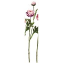 【造花】アスカ/ラナンキュラス×1 つぼみ×1 パープルクリーム/A-35183-7C【01】 造花(アーティフィシャルフラワー) 造花 花材「ら行」 ラナンキュラス