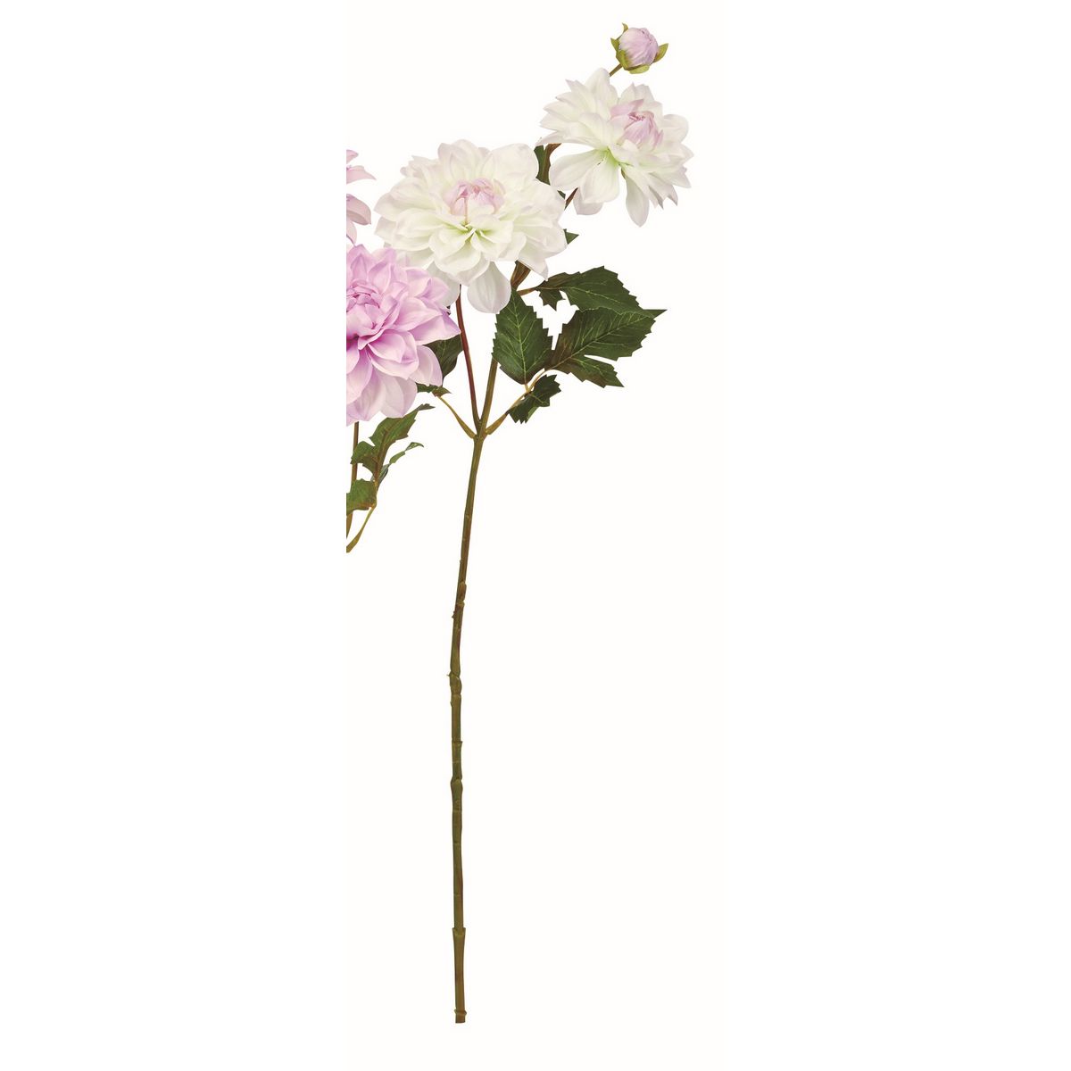 【造花】アスカ/ダリア×2 つぼみ×1 ホワイトライラック/A-35057-17W【01】 造花（アーティフィシャルフラワー） 造花 花材「た行」 ダリア