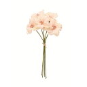 【造花】アスカ/フラワーバンチ(1束5本) ピーチクリーム/A-35151-4C【01】 造花(アーティフィシャルフラワー) 造花 花材「は行」 その他「は行」造花花材