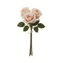 【造花】アスカ/ローズバンチ(1束3本) クリームピンク/A-35081-3C【01】 造花(アーティフィシャルフラワー) 造花 花材「は行」 バラ