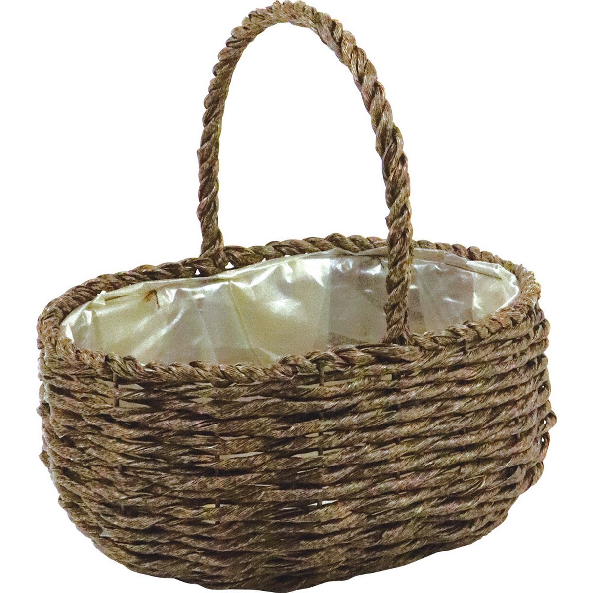 FourSeasons/PEバスケット/PG-001BR【01】 花器、リース 花かご・フラワーバスケット フェイク素材バス..