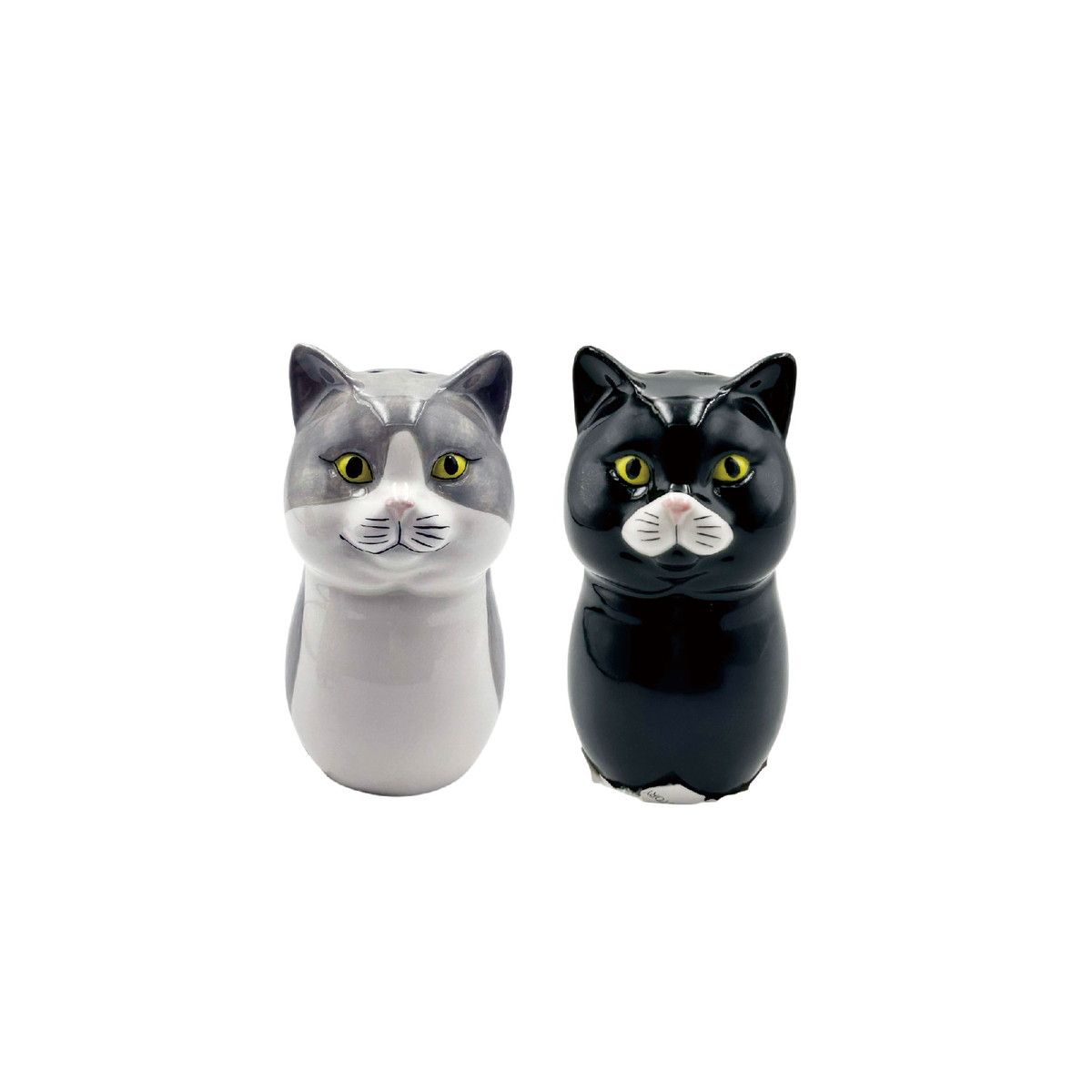 丸和貿易/キャットセラミック SPセット ハチワレ＆クロ/400956501【07】 店舗ディスプレイ・店内装飾 ..