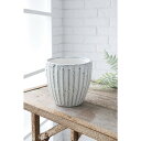 コベントガーデン/シュガーライン・ラウンドポットS/PL-17【07】 花器、リース 花器・花瓶 陶器花器