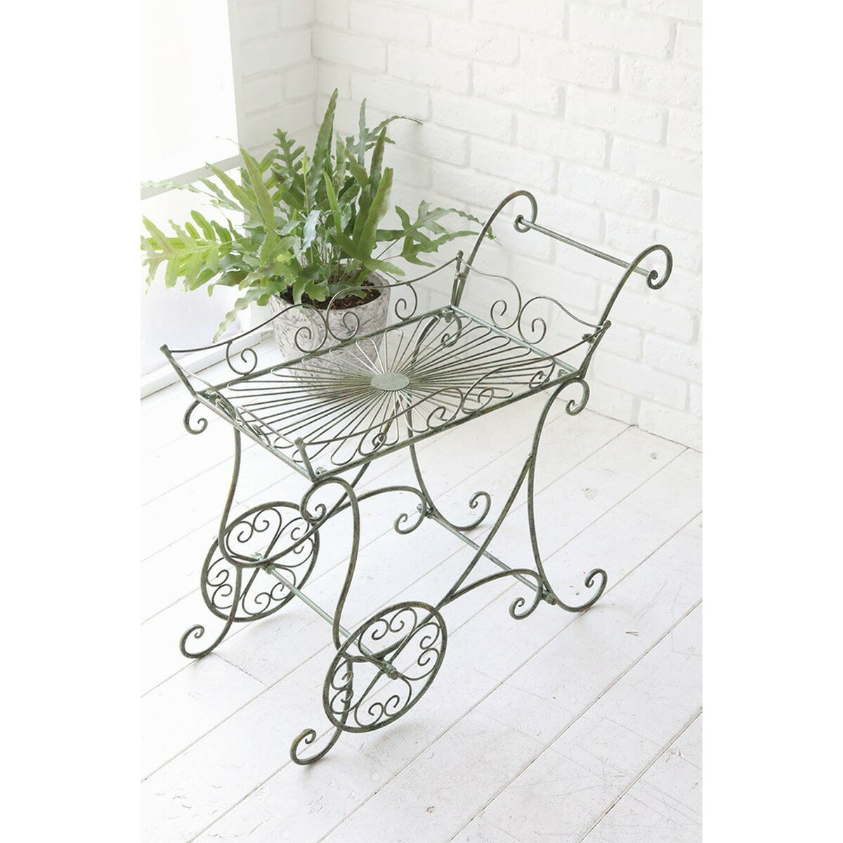 コベントガーデン/ウィズリー・アイアンカートスタンド/XZ-22【07】 ガーデニング・園芸用品 ガーデン..