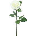 【造花】YDM/コンフォートシングルローズ ホワイト/FD-0150-W【01】 造花(アーティフィシャルフラワー) 造花 花材「は行」 バラ