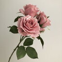 【造花】アスカ/ローズ×3 つぼみ×2 コーラル/A-34143-13A【01】 造花(アーティフィシャルフラワー) 造花 花材「は行」 バラ