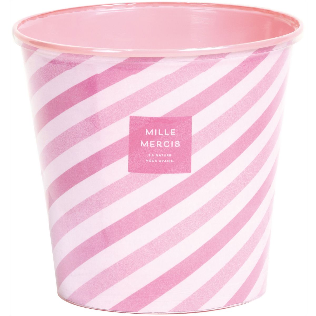 SG Wonder zone/ライナー鉢カバーストライプダ鉢4号用ピンク/170-003P【07】[10個] 花器、リース 花器・花瓶 プラスチック・アクリル花器