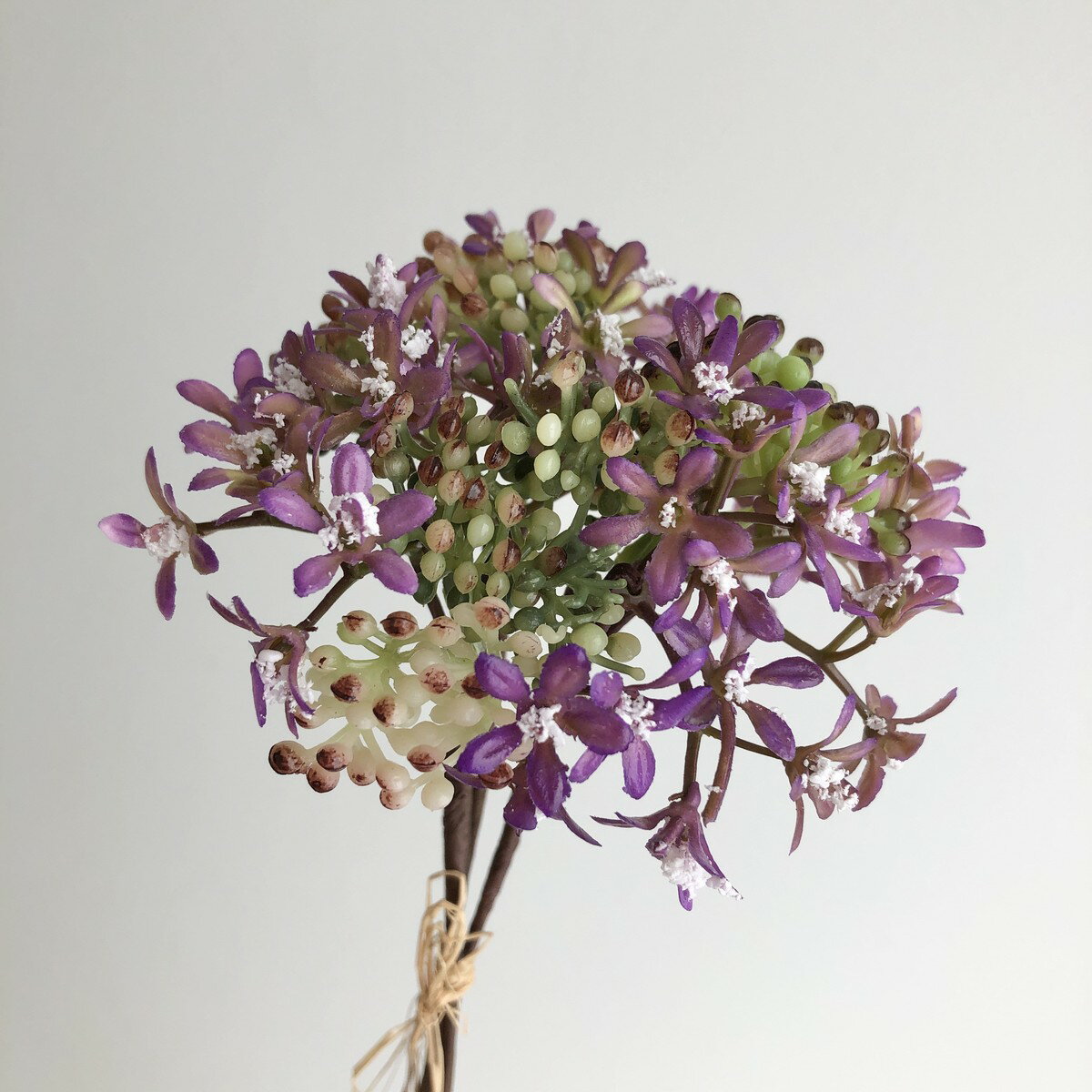 【造花】アスカ/ミニフラワーバンチ ＃007 パープル/A-47836-007【01】 造花（アーティフィシャルフラワー） 造花 花材「あ行」 アキレア
