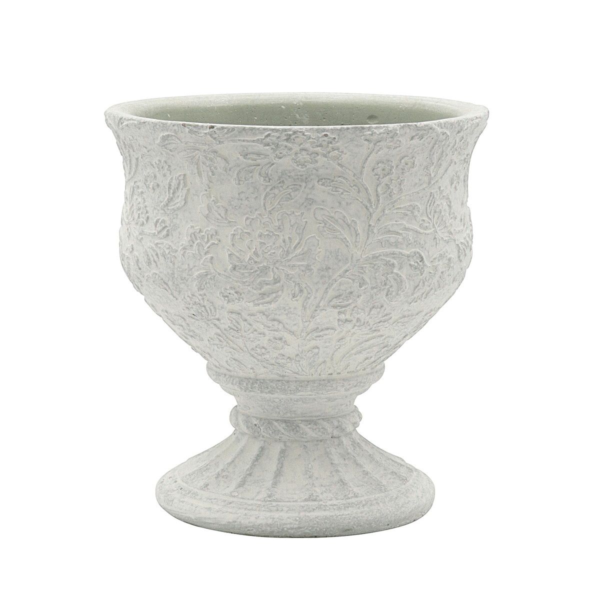 植木鉢 おしゃれ CARNAC/ファビアンゴブレットS-GY グレー/CQ2508GY【01】 ガーデニング・園芸用品 フラワーポット セメント鉢のサムネイル