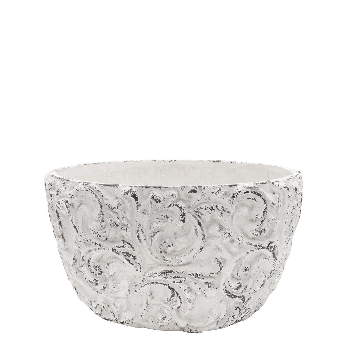 植木鉢 おしゃれCARNAC/マシェリボウルWH ホワイト/MM05WH【01】 ガーデニング・園芸用品 フラワーポット セメント鉢のサムネイル