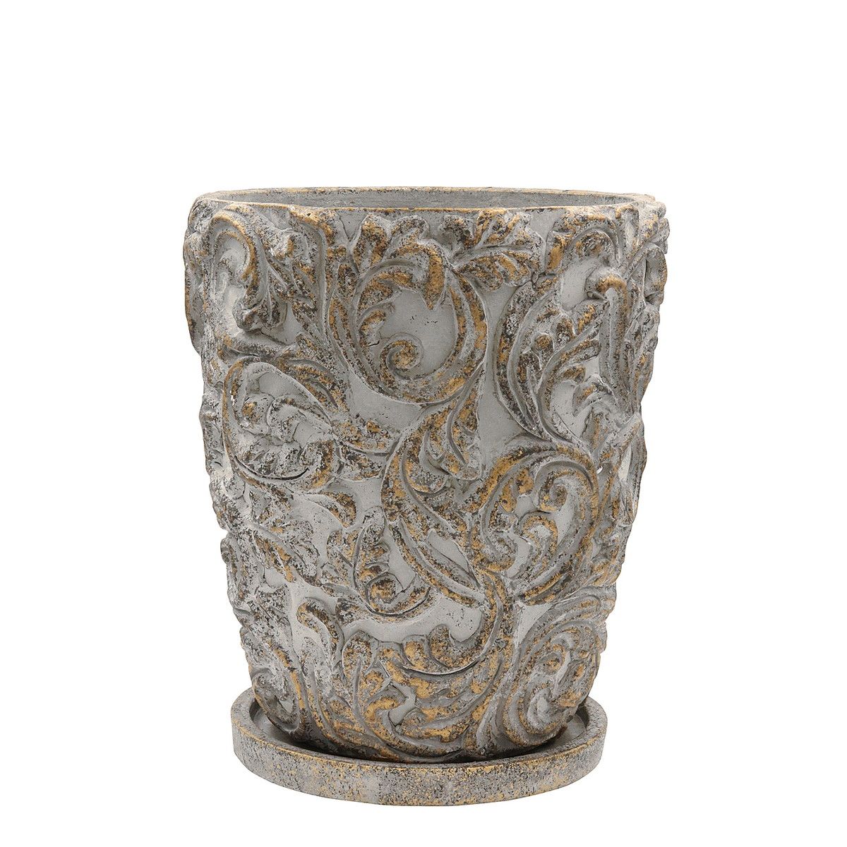 植木鉢 おしゃれCARNAC/マシェリトールGD ゴールド/MM06GD【01】 ガーデニング・園芸用品 フラワーポット セメント鉢のサムネイル