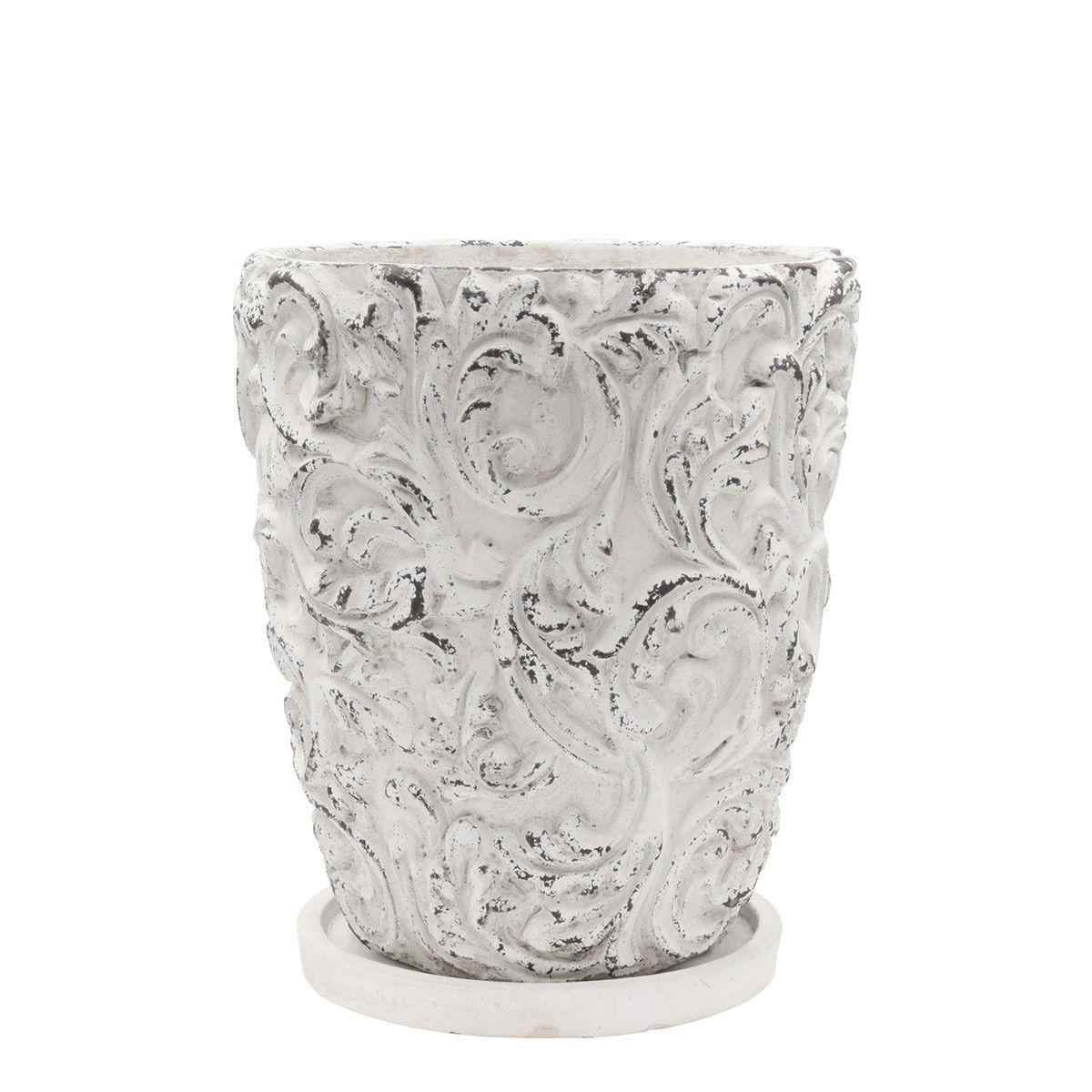 植木鉢 おしゃれCARNAC/マシェリトールWH ホワイト/MM06WH【01】 ガーデニング・園芸用品 フラワーポット セメント鉢のサムネイル