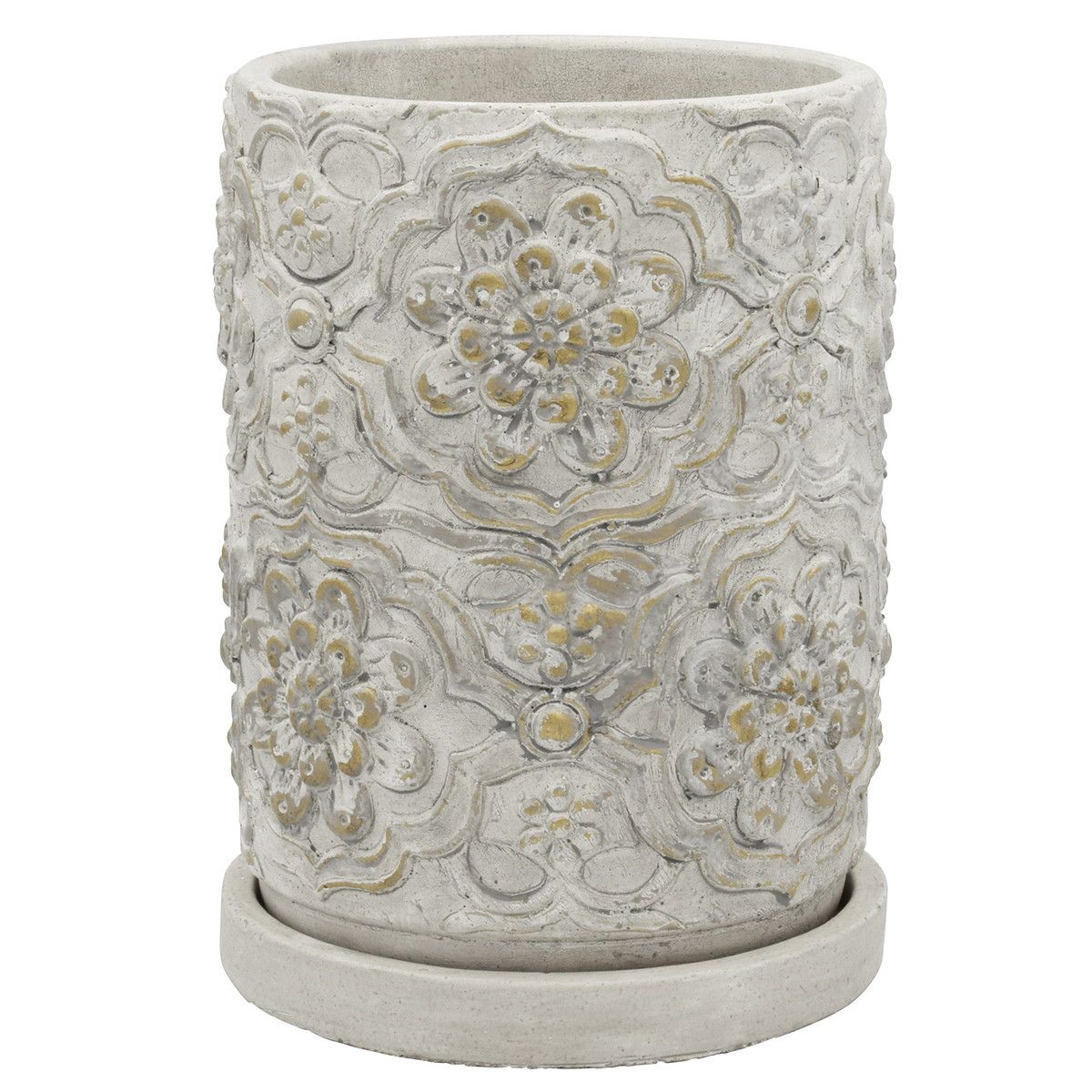 植木鉢 おしゃれCARNAC/アントワープロングL/YD78L【01】 ガーデニング・園芸用品 フラワーポット セメント鉢のサムネイル