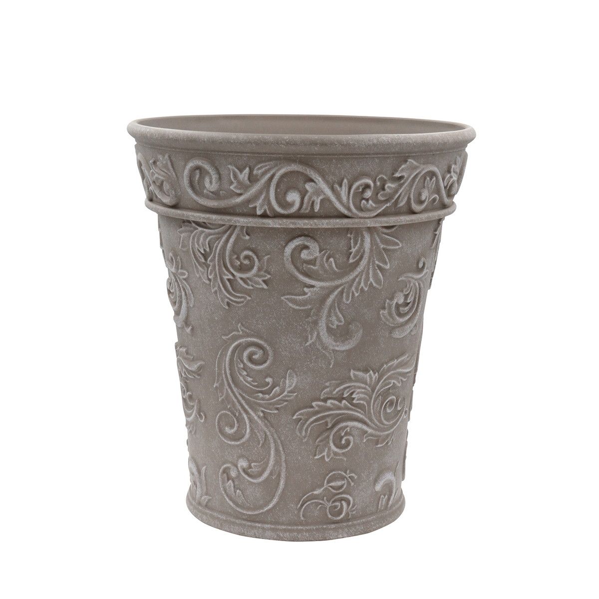 CARNAC/ボールドアラベスクトールL-DB ダークブラウン/FC034DB【01】 ガーデニング・園芸用品 植木鉢・フラワーポット 合成樹脂鉢のサムネイル