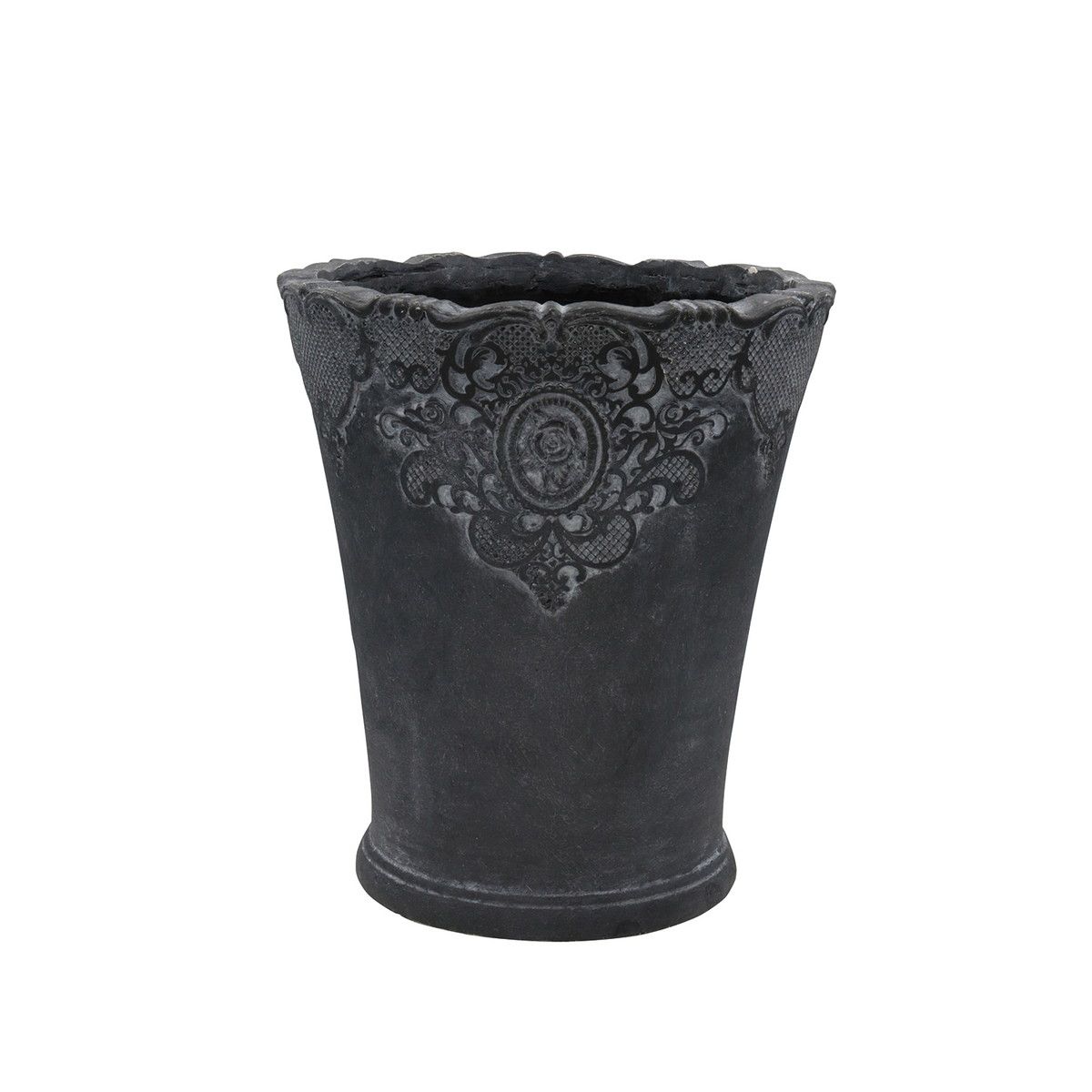 植木鉢 おしゃれCARNAC/ローズレースロングS-BK ブラック/GFB423BK【01】 ガーデニング・園芸用品 フラワーポット グラスファイバー鉢のサムネイル