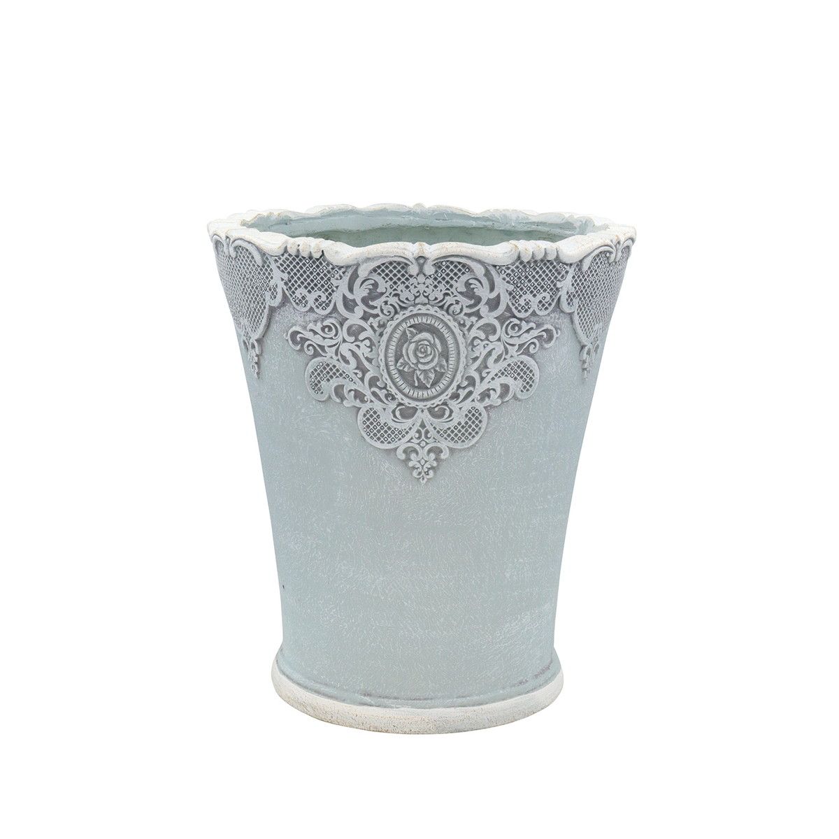 植木鉢 おしゃれCARNAC/ローズレースロングS-BL ブルー/GFB423BL【01】 ガーデニング・園芸用品 フラワーポット グラスファイバー鉢のサムネイル