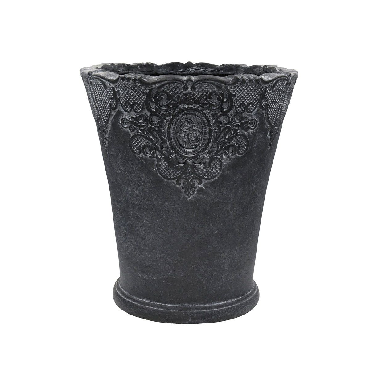 植木鉢 おしゃれCARNAC/ローズレースロングL-BK ブラック/GFB424BK【01】 ガーデニング・園芸用品 フラワーポット グラスファイバー鉢のサムネイル