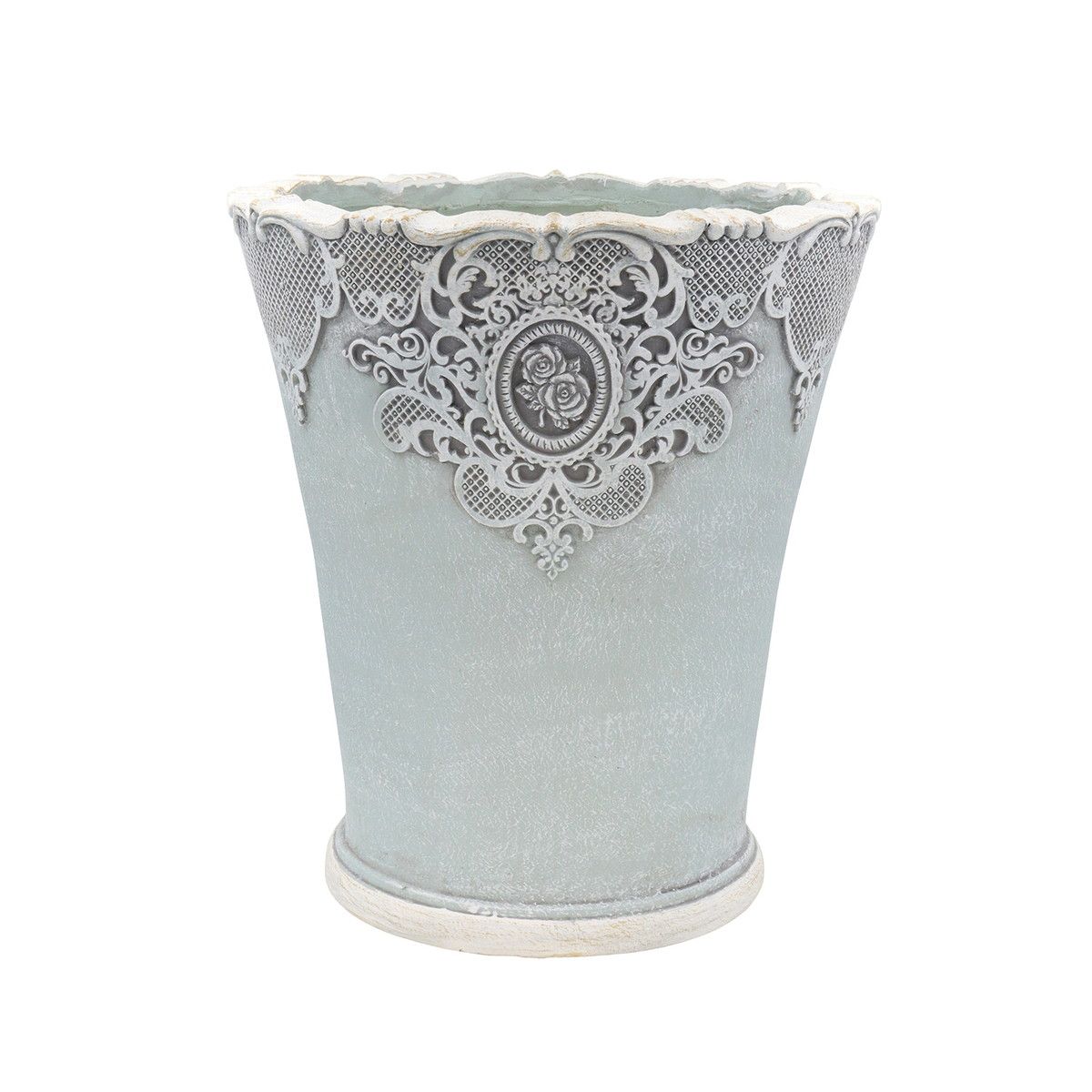 植木鉢 おしゃれCARNAC/ローズレースロングL-BL ブルー/GFB424BL【01】 ガーデニング・園芸用品 フラワーポット グラスファイバー鉢のサムネイル