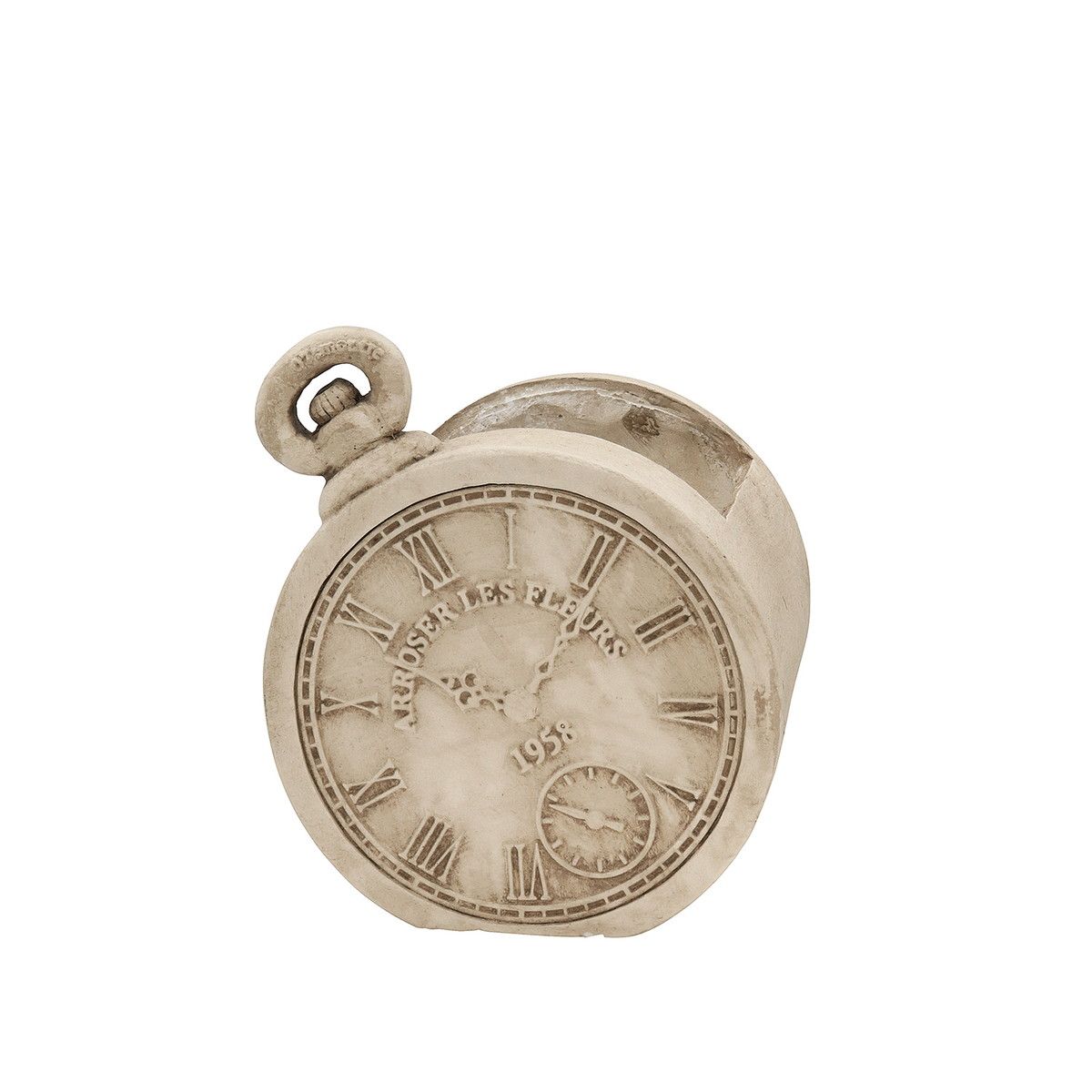 植木鉢 おしゃれCARNAC/ヴィンテージポケットウォッチIV アイボリー/GFB435IV【01】 ガーデニング・園芸用品 フラワーポット グラスファイバー鉢のサムネイル