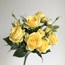 【造花】ビバ工芸/VE-6747 アロマローズブッシュ YE/VE-6747【01】 造花(アーティフィシャルフラワー) 造花 花材「は行」 バラ