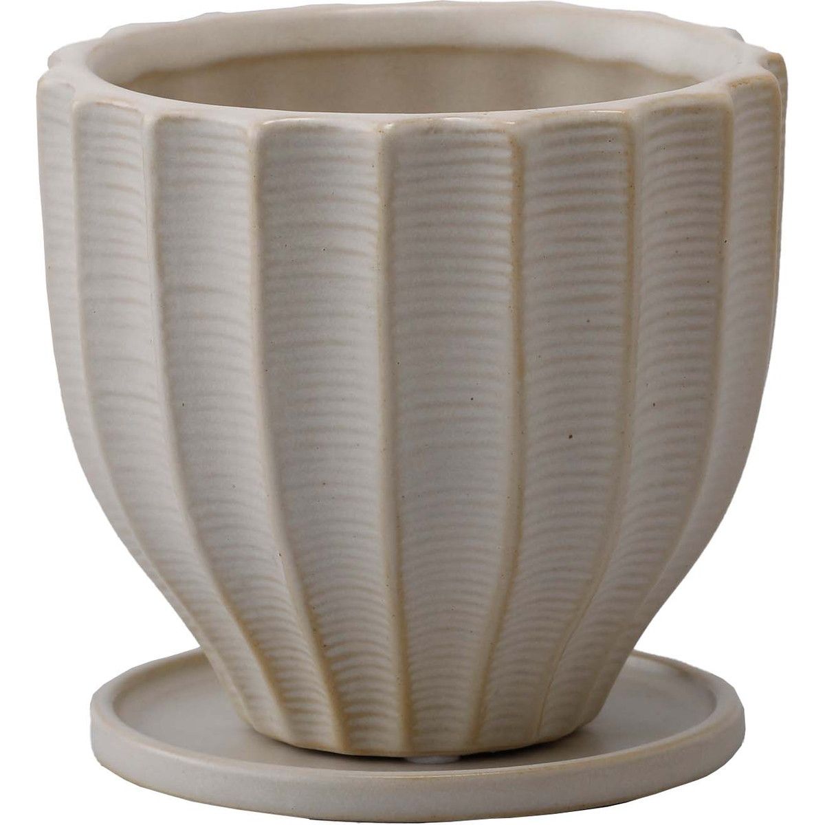 植木鉢 おしゃれ ミュールミル/ルッカ白L/CX703LWh【01】[8個] ガーデニング・園芸用品 フラワーポット..