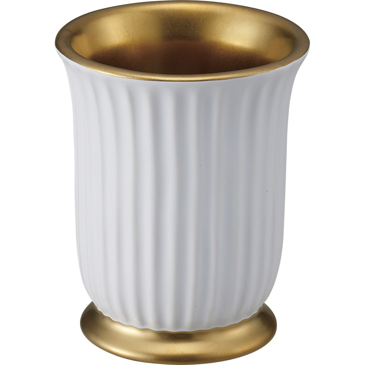 松村工芸/フルートカップS MC−2404ホワイトゴールド/155-2404-101【01】 花器、リース 花器・花瓶 陶器..