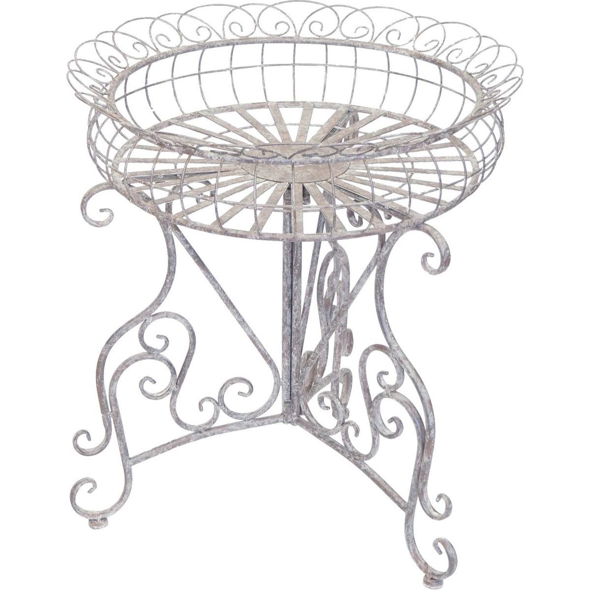 村田屋産業/フラワーディスプレイテーブルS/6074【07】 ガーデニング・園芸用品 ガーデンファニチャー・家具 プランタースタンドのサムネイル