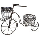 村田屋産業/トライシクルプランター/6623【07】 花器、リース 花かご・フラワーバスケット ワイヤーバスケット